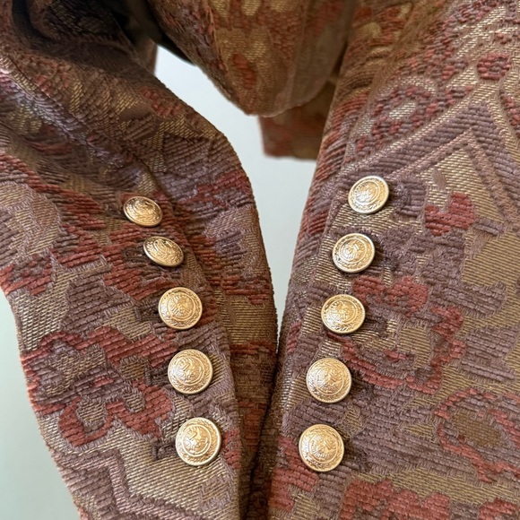 L’AGENCE Jen Cropped Blazer Multi Tapestry Sz 6 - Picture 7 of 9